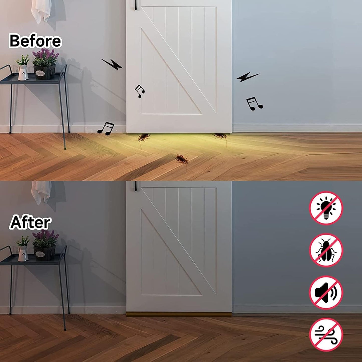 Boudin protection porte